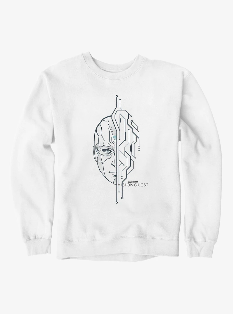 Marvel VisionQuest Circuit Face Split Sweatshirt