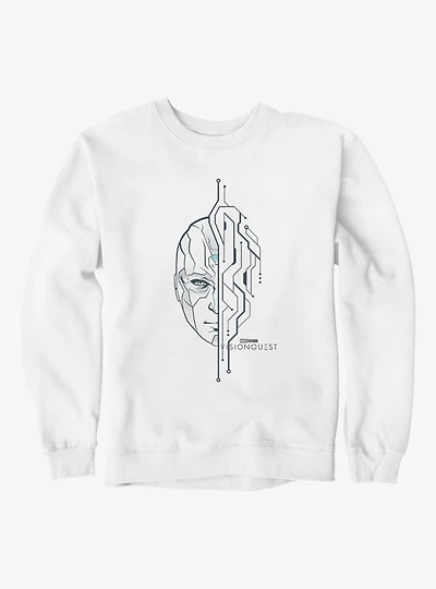 Marvel VisionQuest Circuit Face Split Sweatshirt