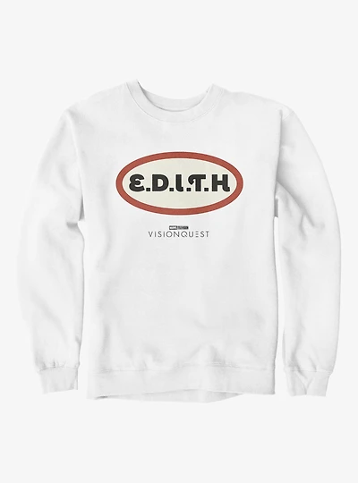 Marvel VisionQuest EDITH Vintage Oval Logo Sweatshirt
