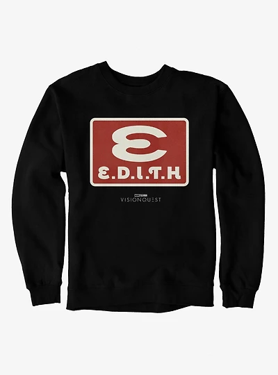 Marvel VisionQuest EDITH Vintage Square Logo Sweatshirt