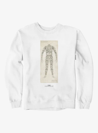 Marvel VisionQuest JIM Skeletal Prototype Blueprint Sweatshirt