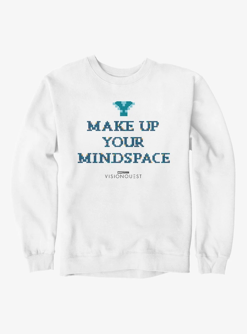 Marvel VisionQuest Make Up Your Mindspace Quote Sweatshirt