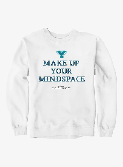 Marvel VisionQuest Make Up Your Mindspace Quote Sweatshirt