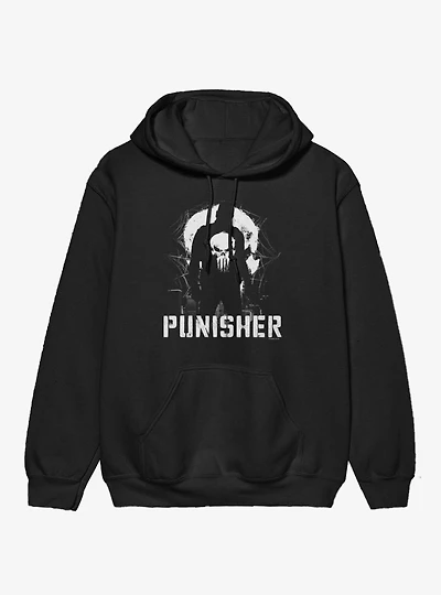 Marvel Spider-Man Brand New Day Punisher Silhouette On City Hoodie