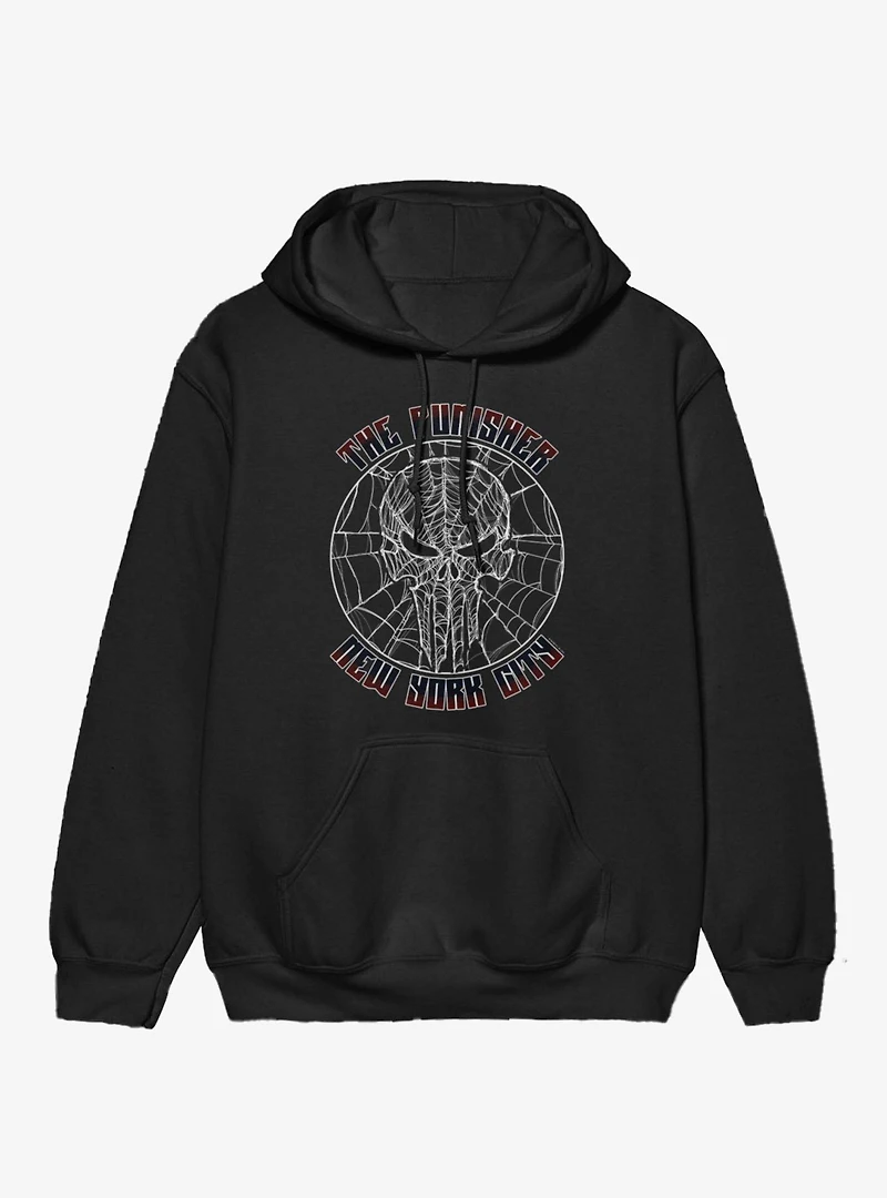 Marvel Spider-Man Brand New Day Punisher Web Icon York City Hoodie
