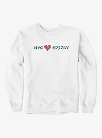 Marvel Spider-Man Brand New Day NYC Loves Spidey Heart Sweatshirt