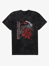 Marvel Spider-Man Brand New Day Jump The Hand Mineral Wash T-Shirt