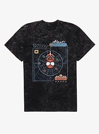 Marvel Spider-Man Brand New Day Alert Spidey Tracker Mineral Wash T-Shirt