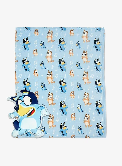 Bluey and Family Dance Cloud Pillow & Silk Touch Throw Blanket Set