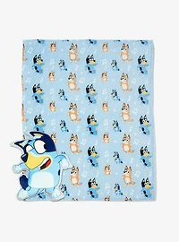 Bluey and Family Dance Cloud Pillow & Silk Touch Throw Blanket Set