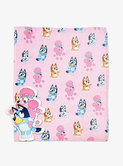 Bluey and Coco Bestie Cloud Pillow & Silk Touch Throw Blanket Set