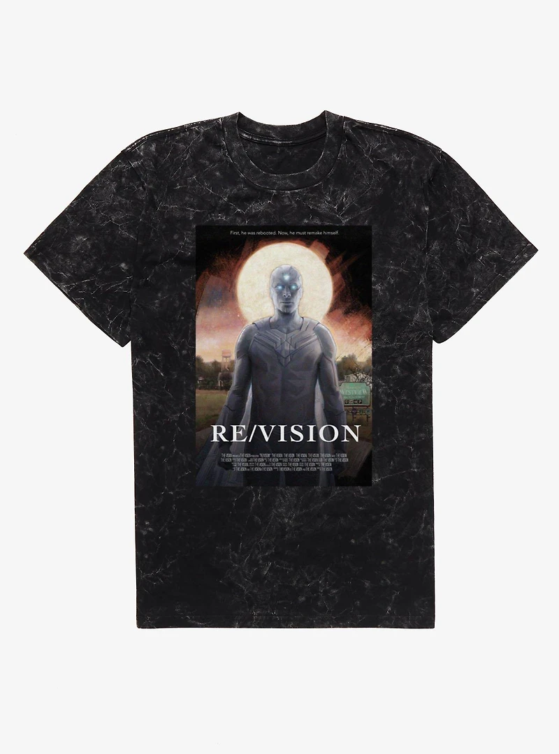 Marvel VisionQuest Revision Reboot Remake Moive Poster Mineral Wash T-Shirt