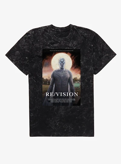 Marvel VisionQuest Revision Reboot Remake Moive Poster Mineral Wash T-Shirt