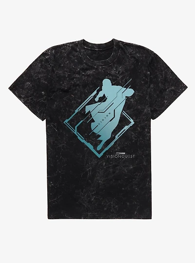 Marvel VisionQuest Silhouette Diamond Dash Mineral Wash T-Shirt