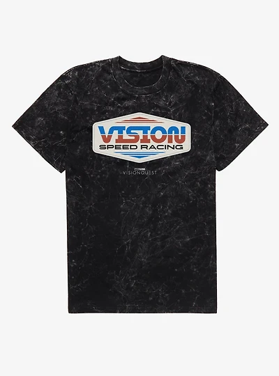 Marvel VisionQuest Vision Speed Racing Team Logo Mineral Wash T-Shirt