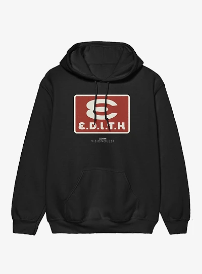 Marvel VisionQuest EDITH Vintage Square Logo Hoodie
