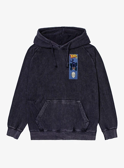 Marvel X-men 97 Wolverine And Morph Blue Label Mineral Wash Hoodie