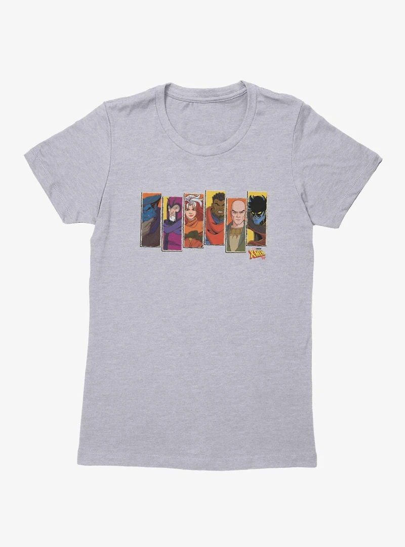 Marvel X-men 97 Character Panel 6 Strips Womens T-Shirt
