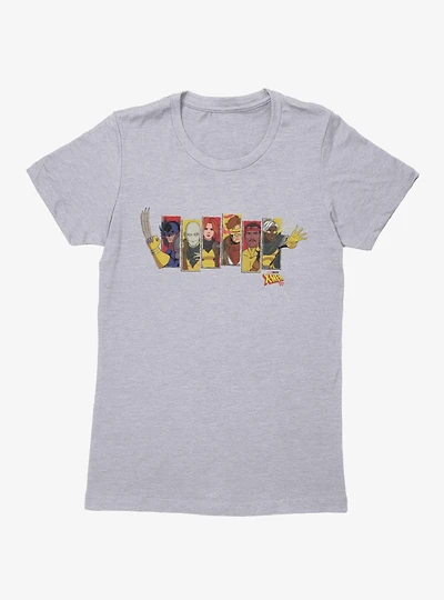 Marvel X-men 97 Character Panel Arms Extended Womens T-Shirt