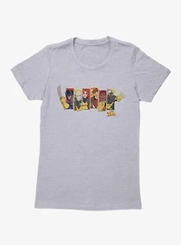 Marvel X-men 97 Character Panel Arms Extended Womens T-Shirt