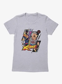 Marvel X-men 97 X-Force Team Diagonal Panels Womens T-Shirt
