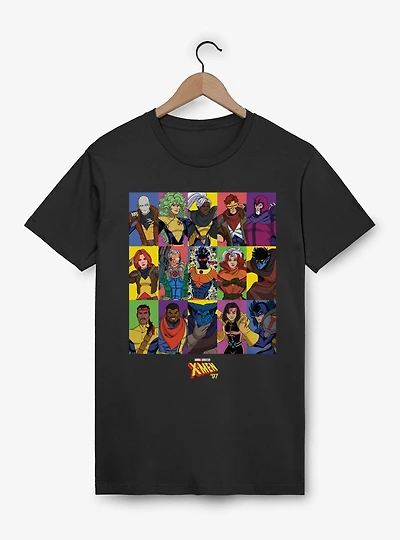 Marvel X-men 97 Character Color Panels Hero Or Villain Group T-Shirt