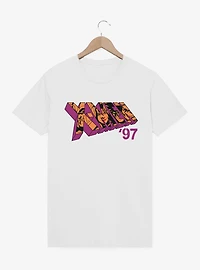 Marvel X-men 97 Logo Character Faces Purple T-Shirt