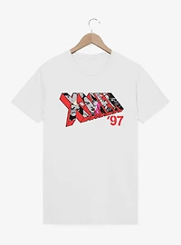 Marvel X-men 97 Logo Character Faces Red T-Shirt