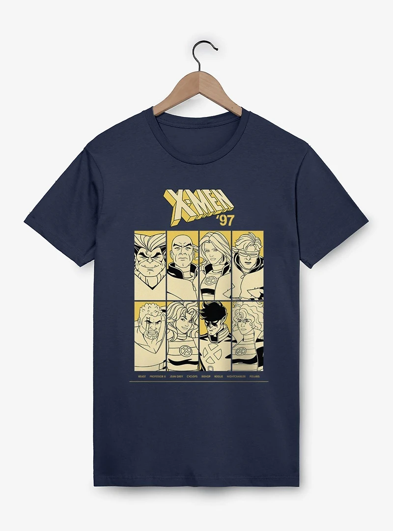 Marvel X-men 97 Team Outline Group Shot T-Shirt