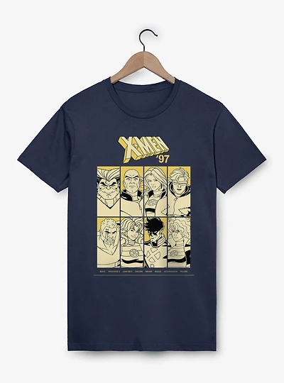 Marvel X-men 97 Team Outline Group Shot T-Shirt