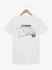 Marvel X-men 97 Logo Monochrome Black T-Shirt