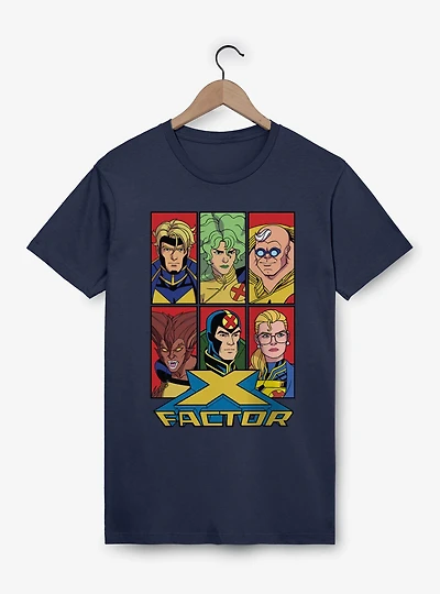 Marvel X-men 97 X Factor Team Panel Group T-Shirt