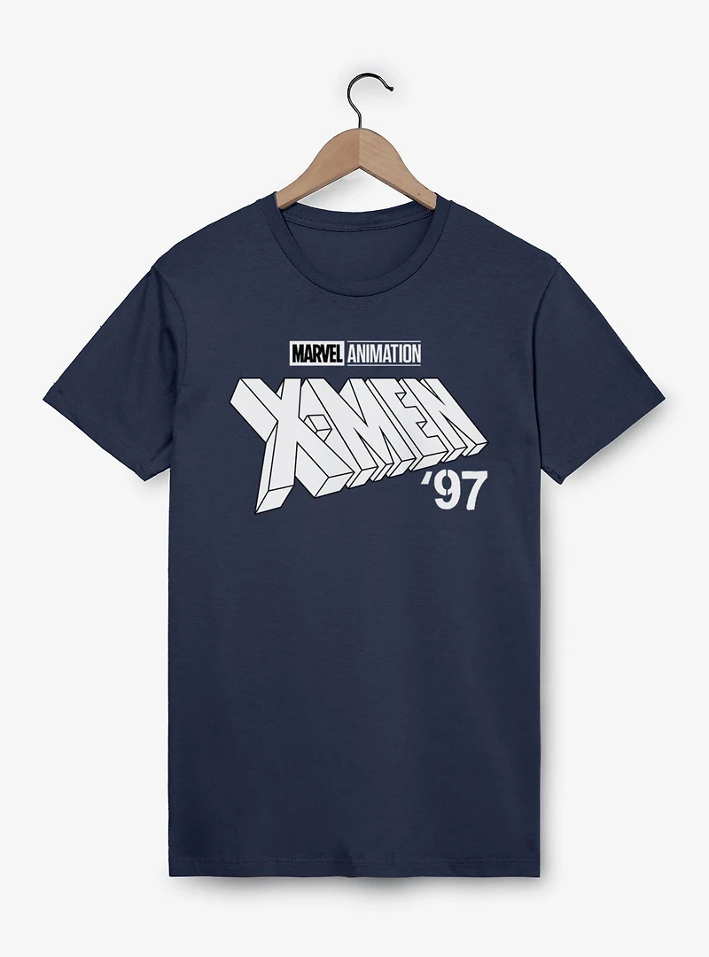 Marvel X-men 97 Logo Monochrome White T-Shirt