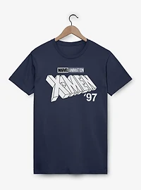 Marvel X-men 97 Logo Monochrome White T-Shirt