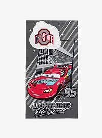 NCAA Ohio State University Disney Cars Speedline Grey Microfiber Beach Towel