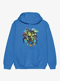 Marvel X-men 97 Burst Icon With Wolverine Cyclops Storm Hoodie