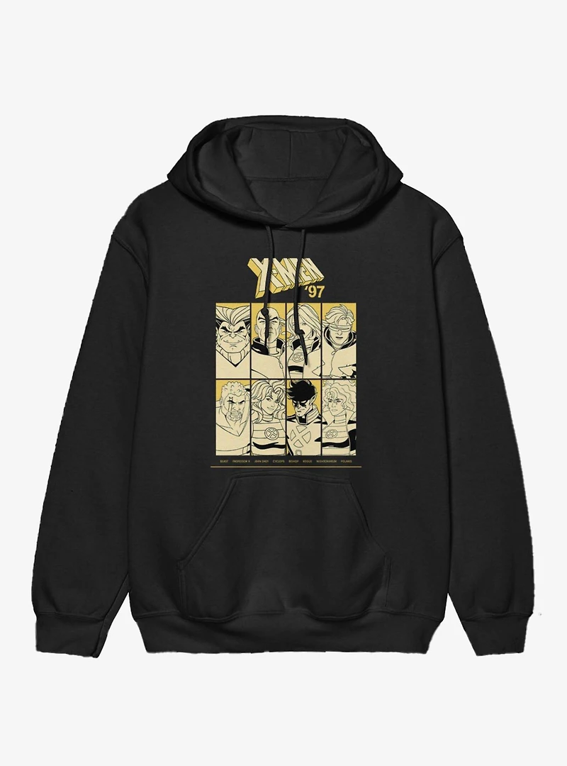 Marvel X-men 97 Team Outline Group Shot Hoodie
