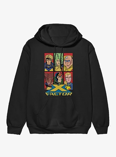 Marvel X-men 97 X Factor Team Panel Group Hoodie