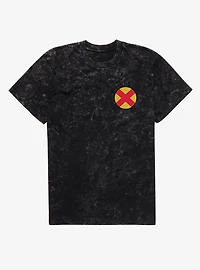 Marvel X-men 97 X Factor Left Crest Icon Mineral Wash T-Shirt