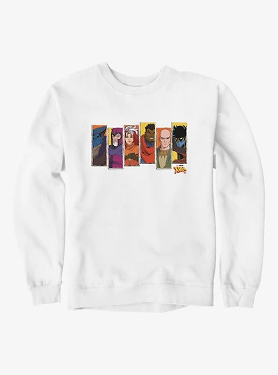 Marvel X-men 97 Character Panel 6 Strips Sweatshirt