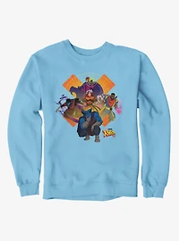 Marvel X-men 97 Burst Icon With Magneto Beast Nightcrawler Sweatshirt