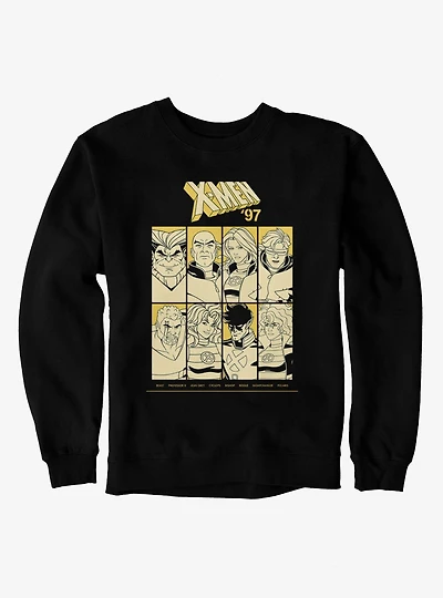 Marvel X-men 97 Team Outline Group Shot Sweatshirt