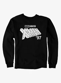 Marvel X-men 97 Logo Monochrome White Sweatshirt
