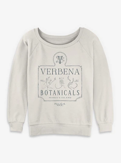 Practical Magic Verbena Botanicals Womens Slouchy Sweatshirt