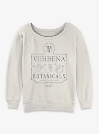 Practical Magic Verbena Botanicals Womens Slouchy Sweatshirt