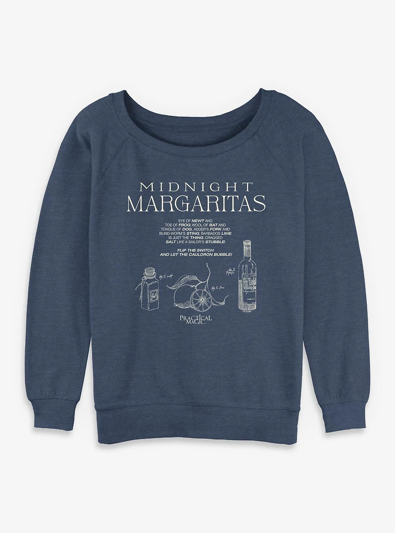 Practical Magic Midnight Margaritas Womens Slouchy Sweatshirt