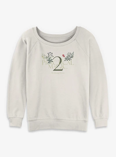 Practical Magic 2 Logo Plants Womens Slouchy Sweatshirt