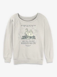 Practical Magic Fall Love Whenever You Can Womens Slouchy Sweatshirt