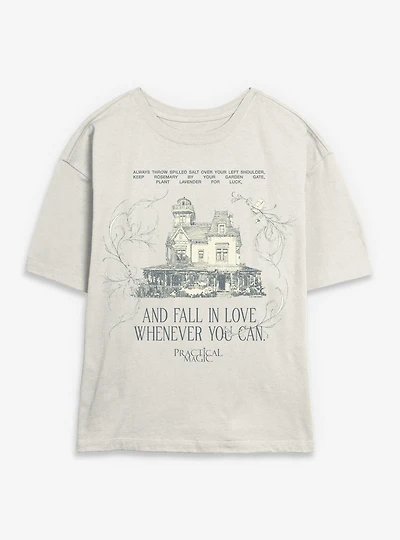 Practical Magic Fall Love Whenever You Can Womens Skimmer T-Shirt
