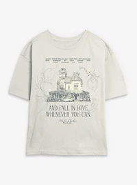Practical Magic Fall Love Whenever You Can Womens Skimmer T-Shirt